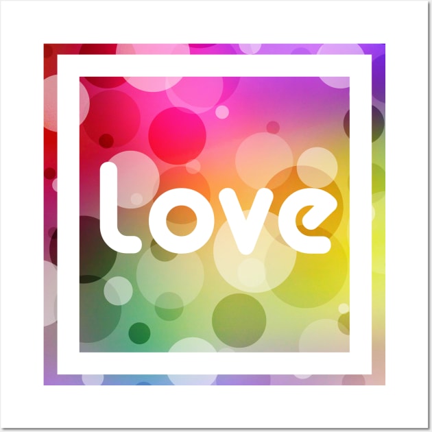 Love Bubbles Letters III Wall Art by Squeeb Creative